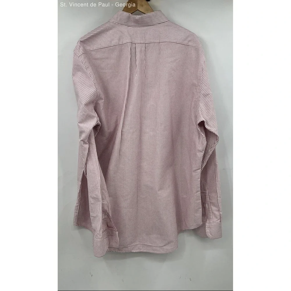 Ralph Lauren Long Sleeve Button Down Shirt Men's XL Pink Logo Preppy - Picture 4 of 8
